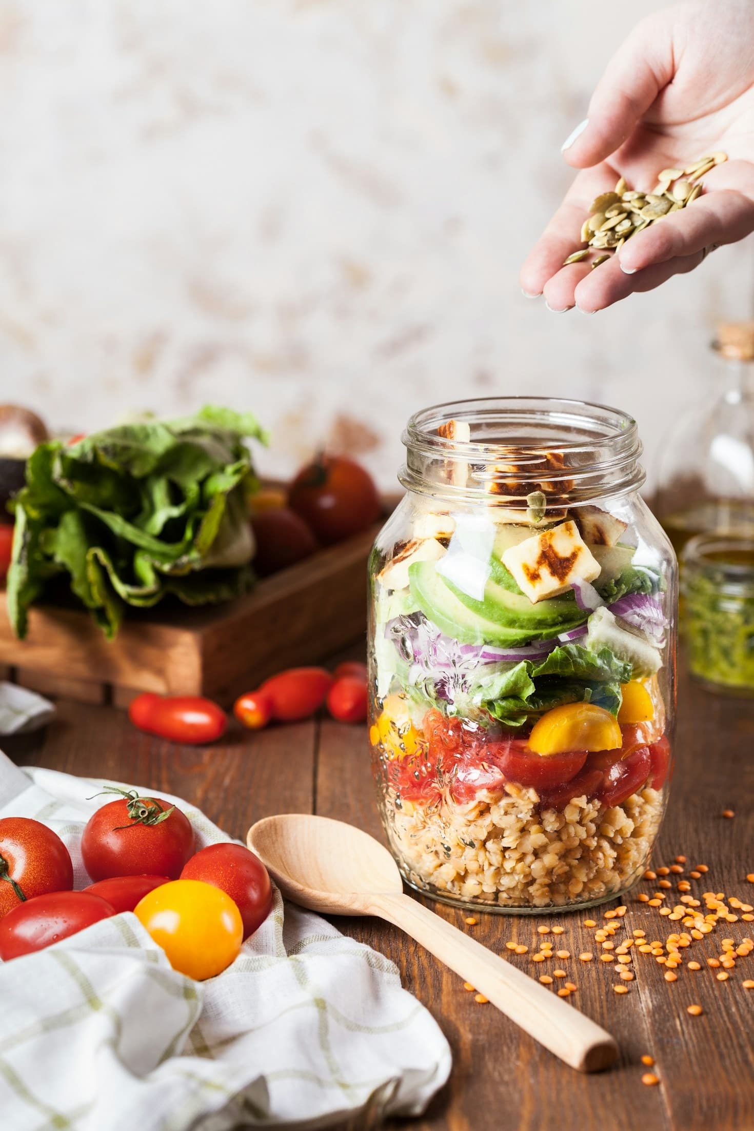 Frische, ausgewogene Mahlzeit